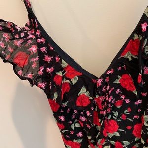Twin print sundress with adjustable strap